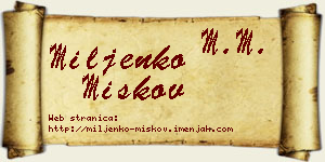 Miljenko Miškov vizit kartica